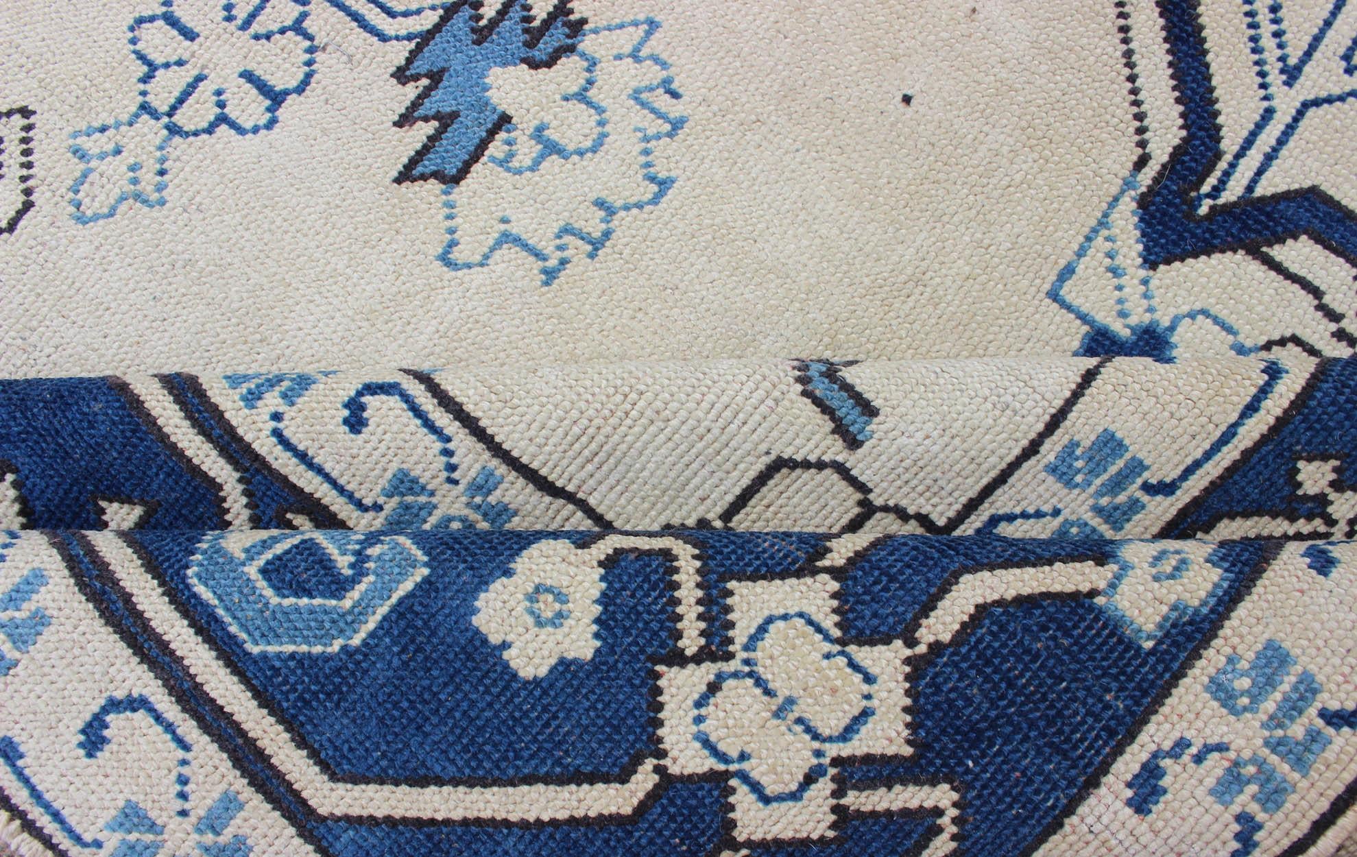 blue oushak rugs