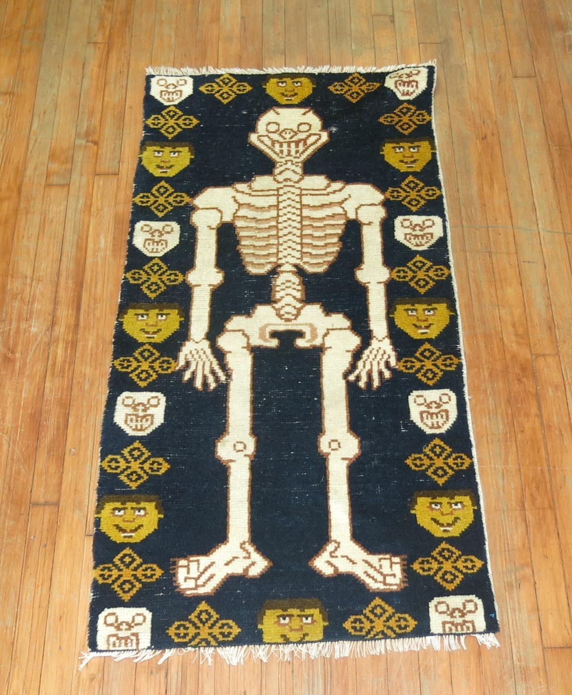 tibetan skeleton rug