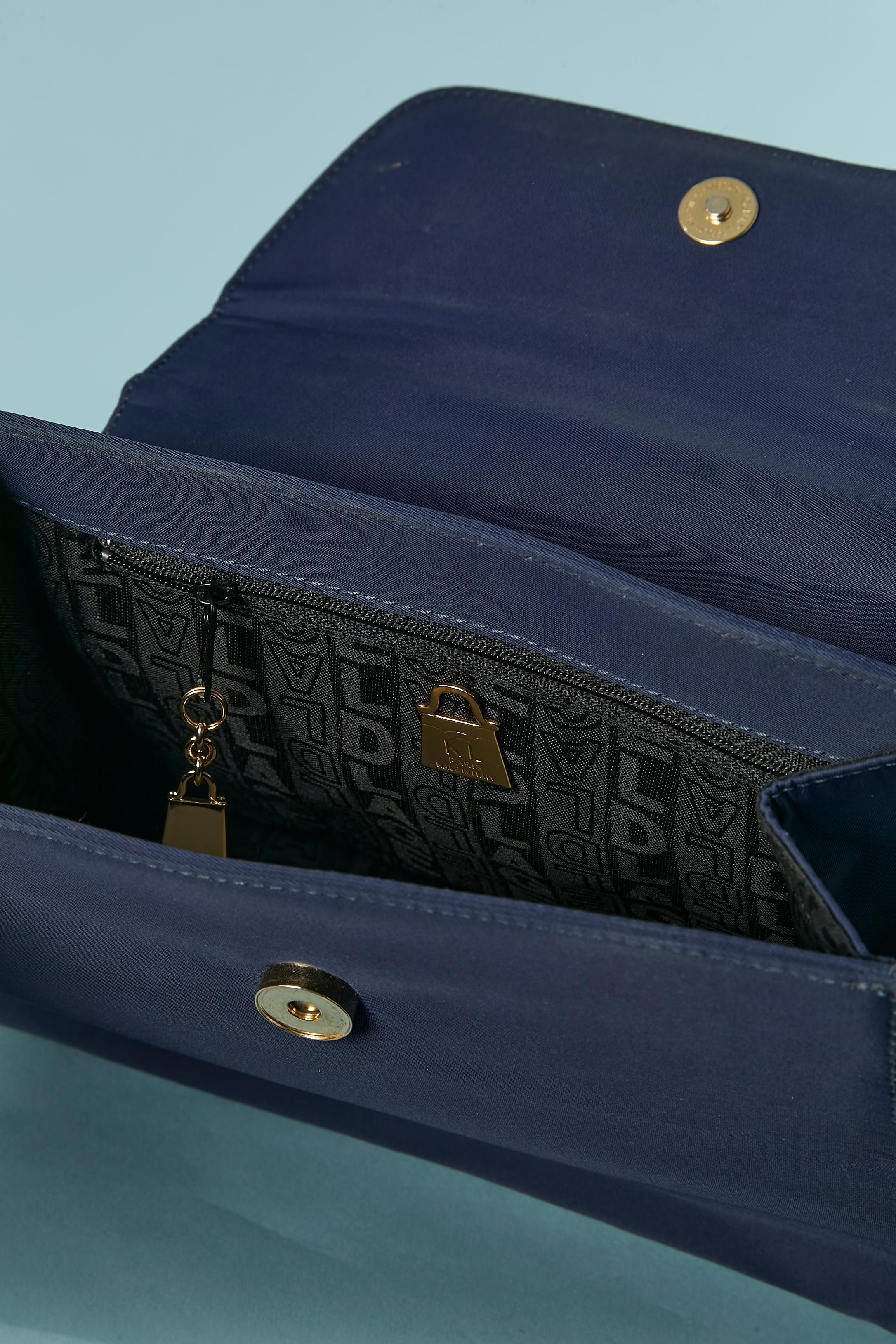 Women's Navy blue structured shoulder bag Karl Lagerfeld For Sale