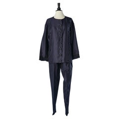 Used Navy blue trouser suit with Anchor's buttons Jean-Paul Gaultier pour Gibo 