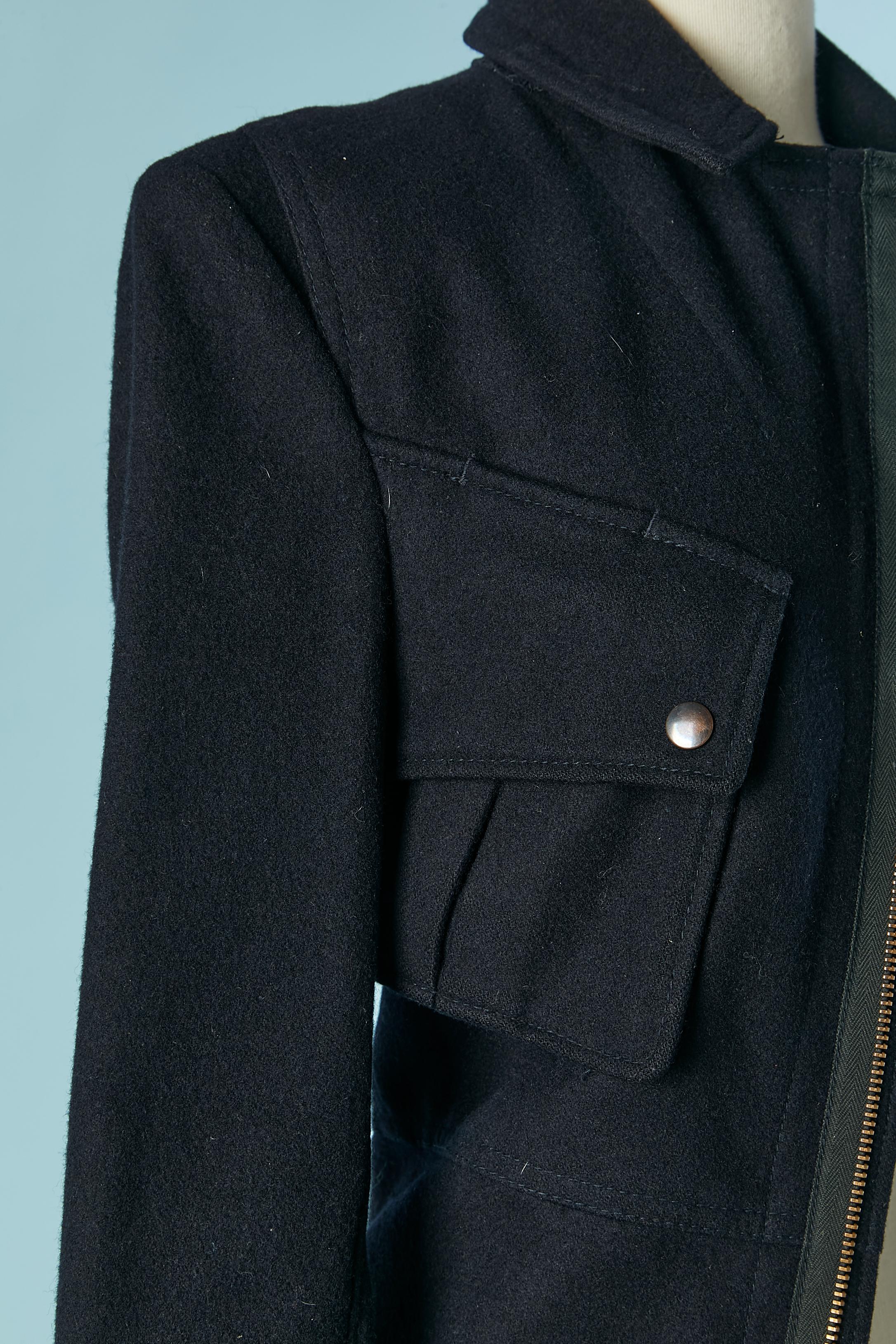 Cappotto in lana blu navy Junya Watanabe COMME DES GARCONS In condizioni ottime in vendita a Saint-Ouen-Sur-Seine, FR