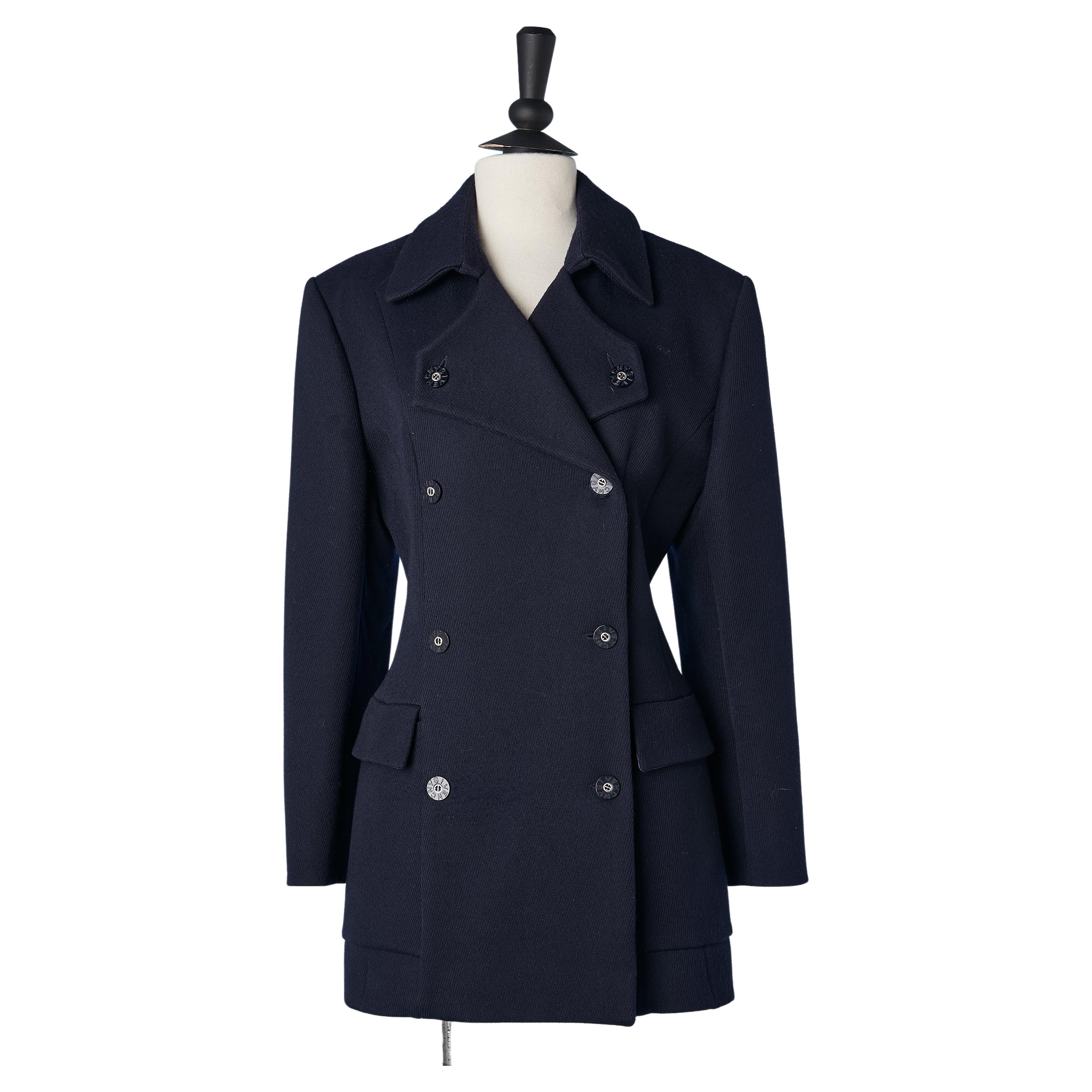 Navy blue wool peacoat Boutiques Givenchy 