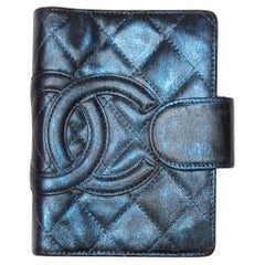 Navy Chanel Metallic Quilted CC Planner