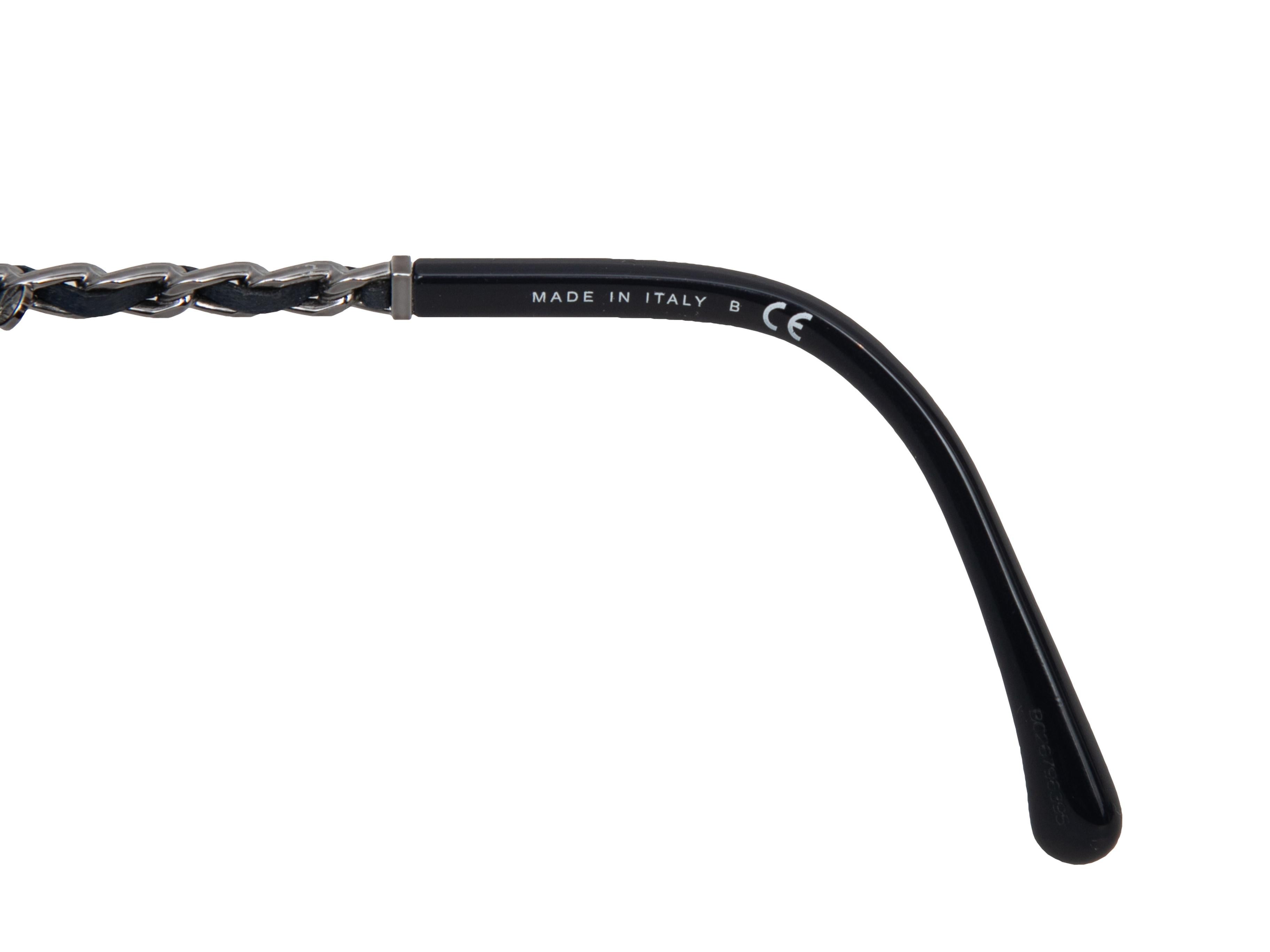 Navy Chanel Oversized Acetate Sunglasses In Good Condition In New York, NY