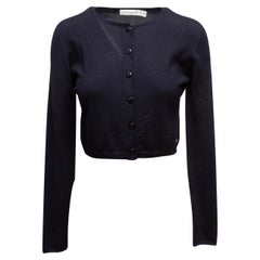 Navy Christian Dior Cashmere Cardigan
