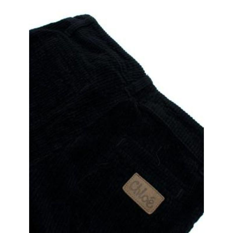 Navy corduroy flared trousers In Good Condition For Sale In London, GB
