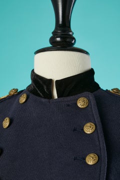 Navy cotton double-breasted officer jacket Ralph Lauren Denim & Supply