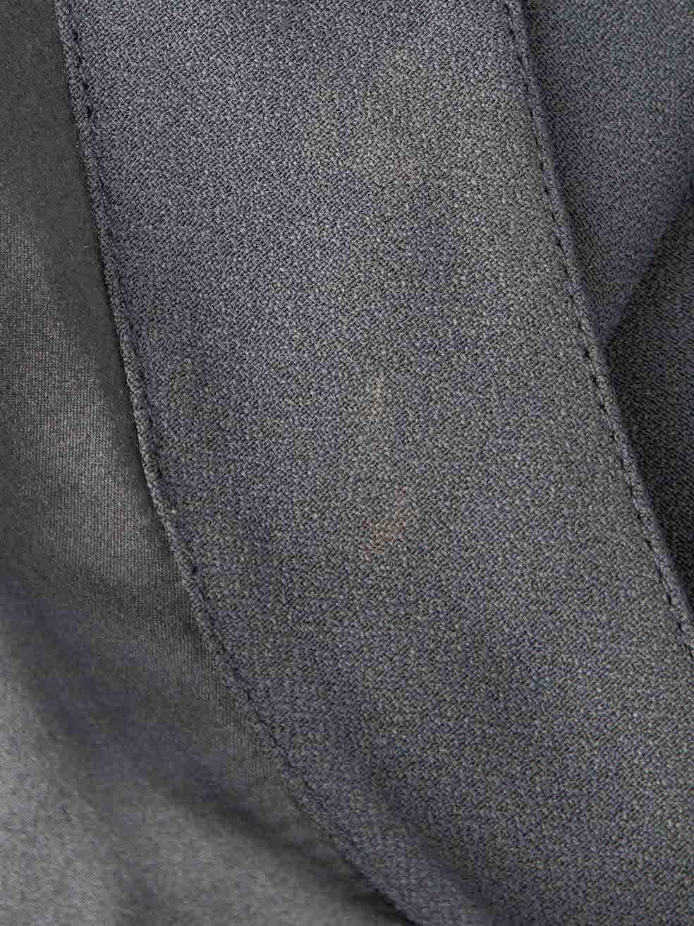 Robe de soirée à col bénitier et coupe en biais bleu marine Taille L Pour femmes en vente