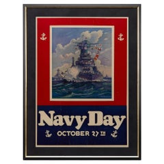 U.S. Navy "Navy Day October 27th" Vintage Poster by Matt Murphey, 1940