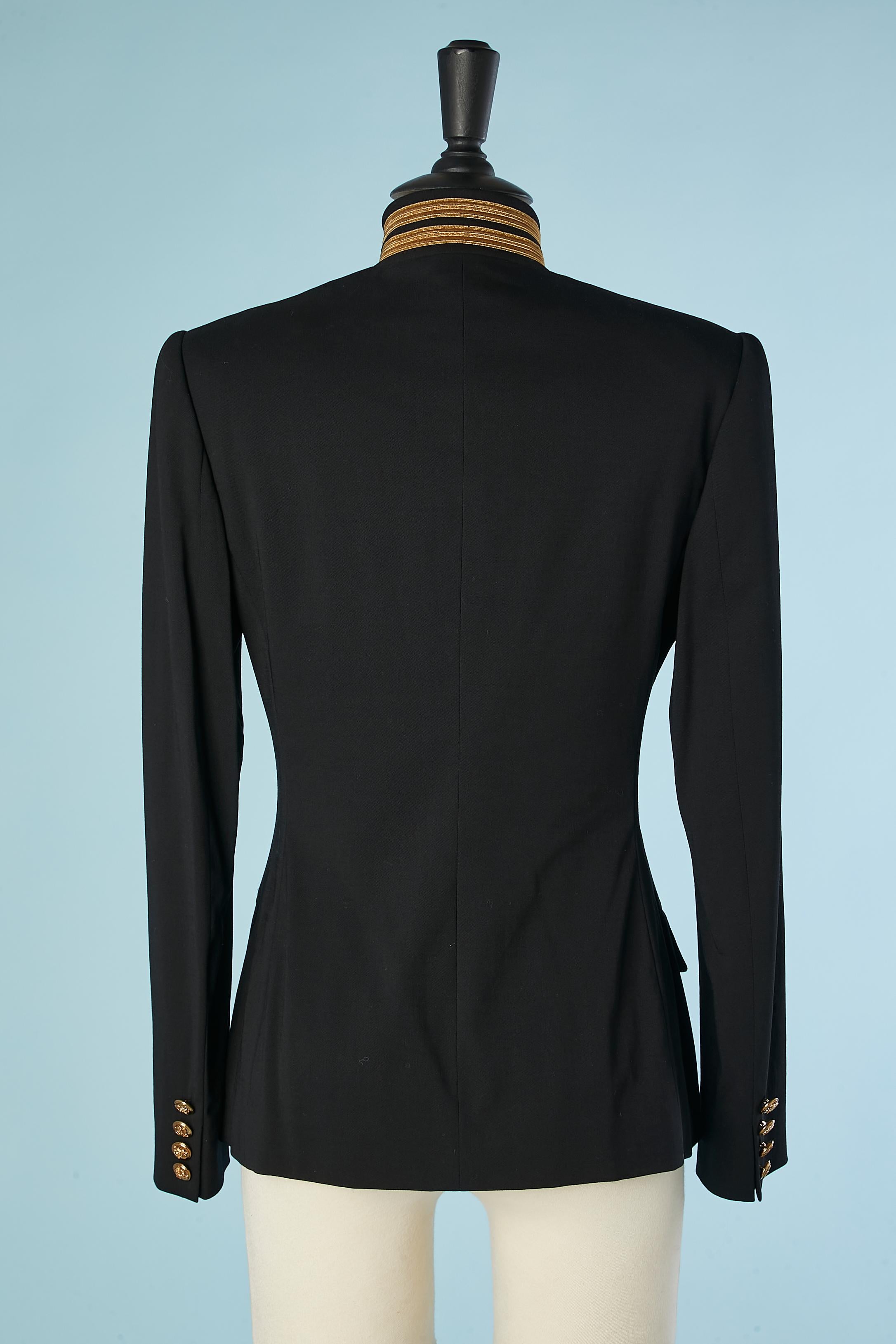 Women's Navy double-breasted officier style jacket Ralph Lauren  For Sale