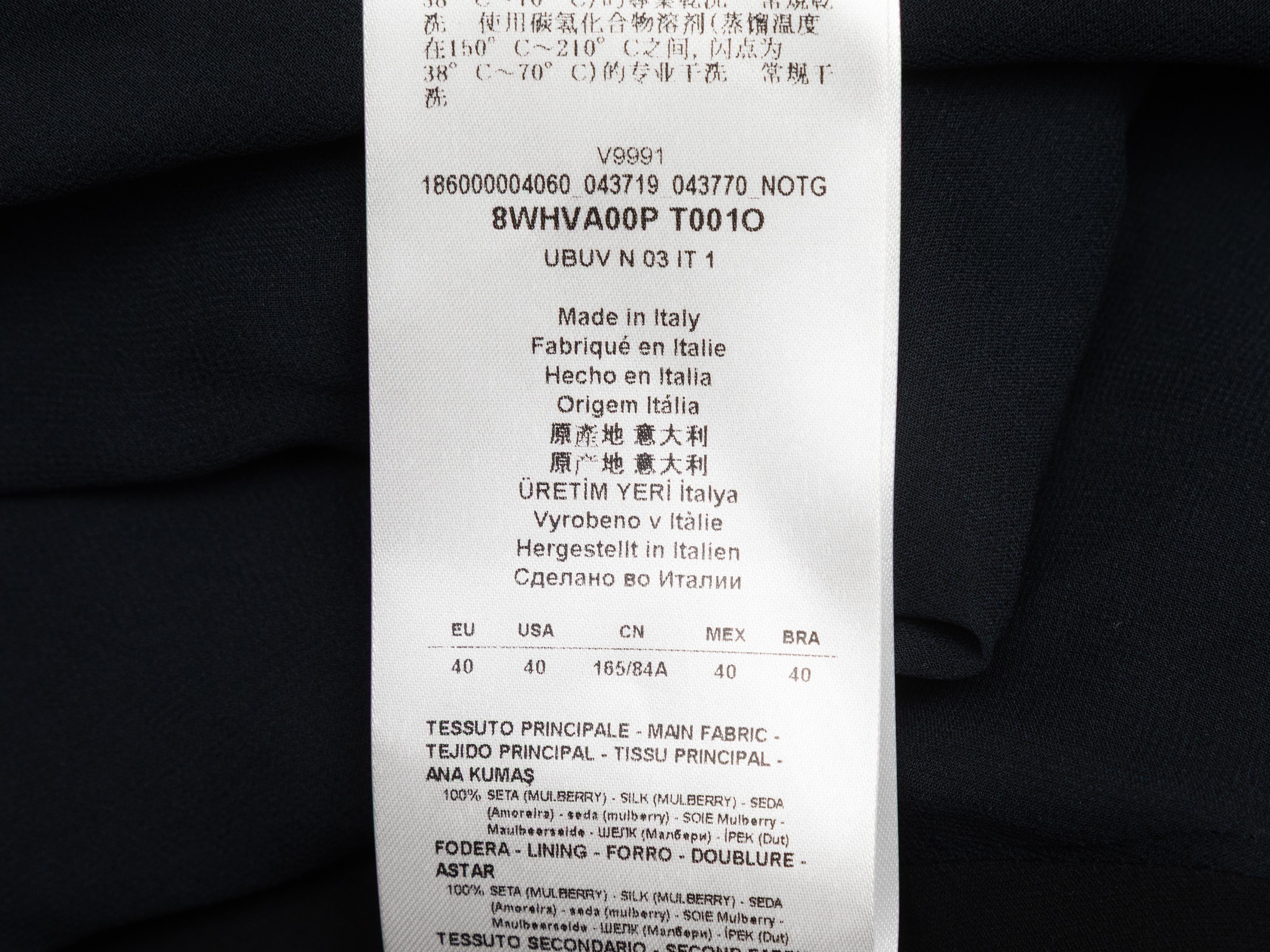 Robe de soirée sans bretelles en velours et soie Giorgio Armani marine Taille IT 40 Pour femmes en vente