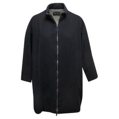 Navy Giorgio Armani Wolle Zip Jacke Größe US S