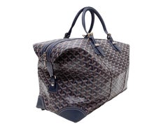 Navy Goyard Goyardine Boeing 45 Handbag