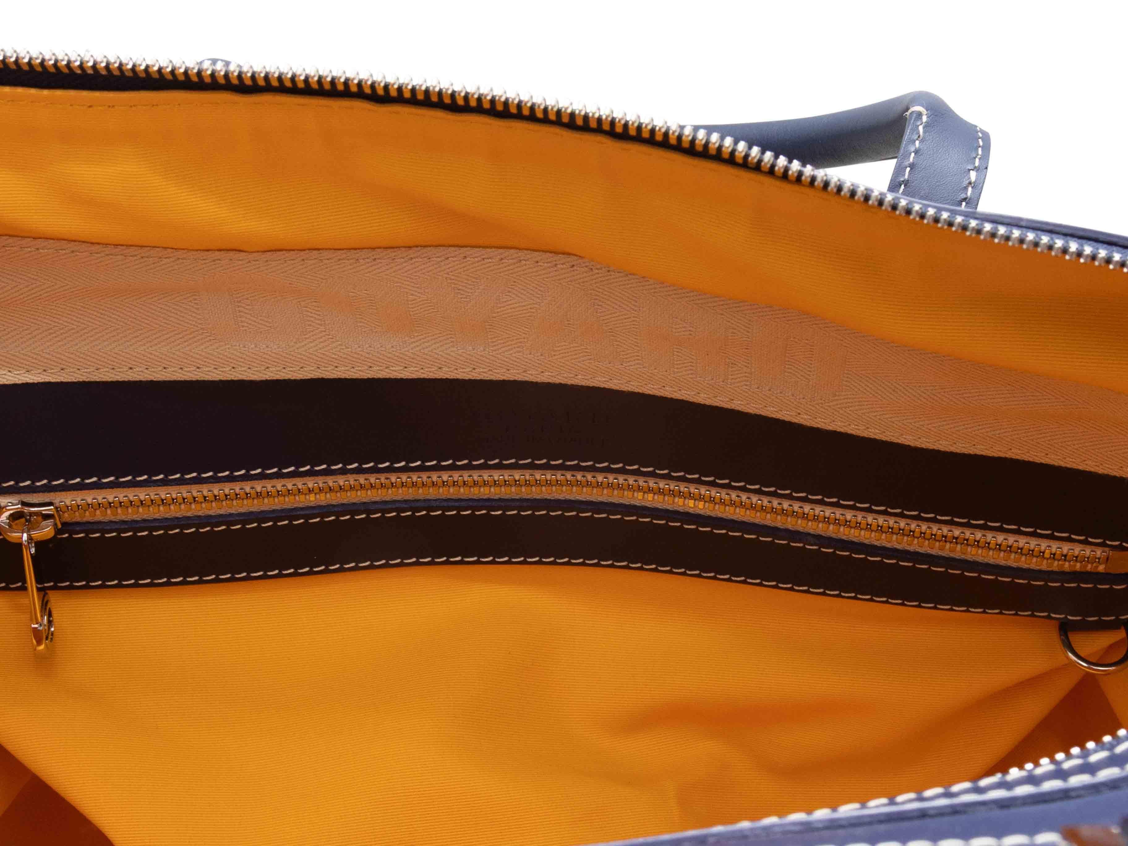 Navy Goyard Goyardine Boeing 45 Handbag in vendita 1