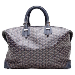 Navy Goyard Goyardine Boeing 45 Handbag