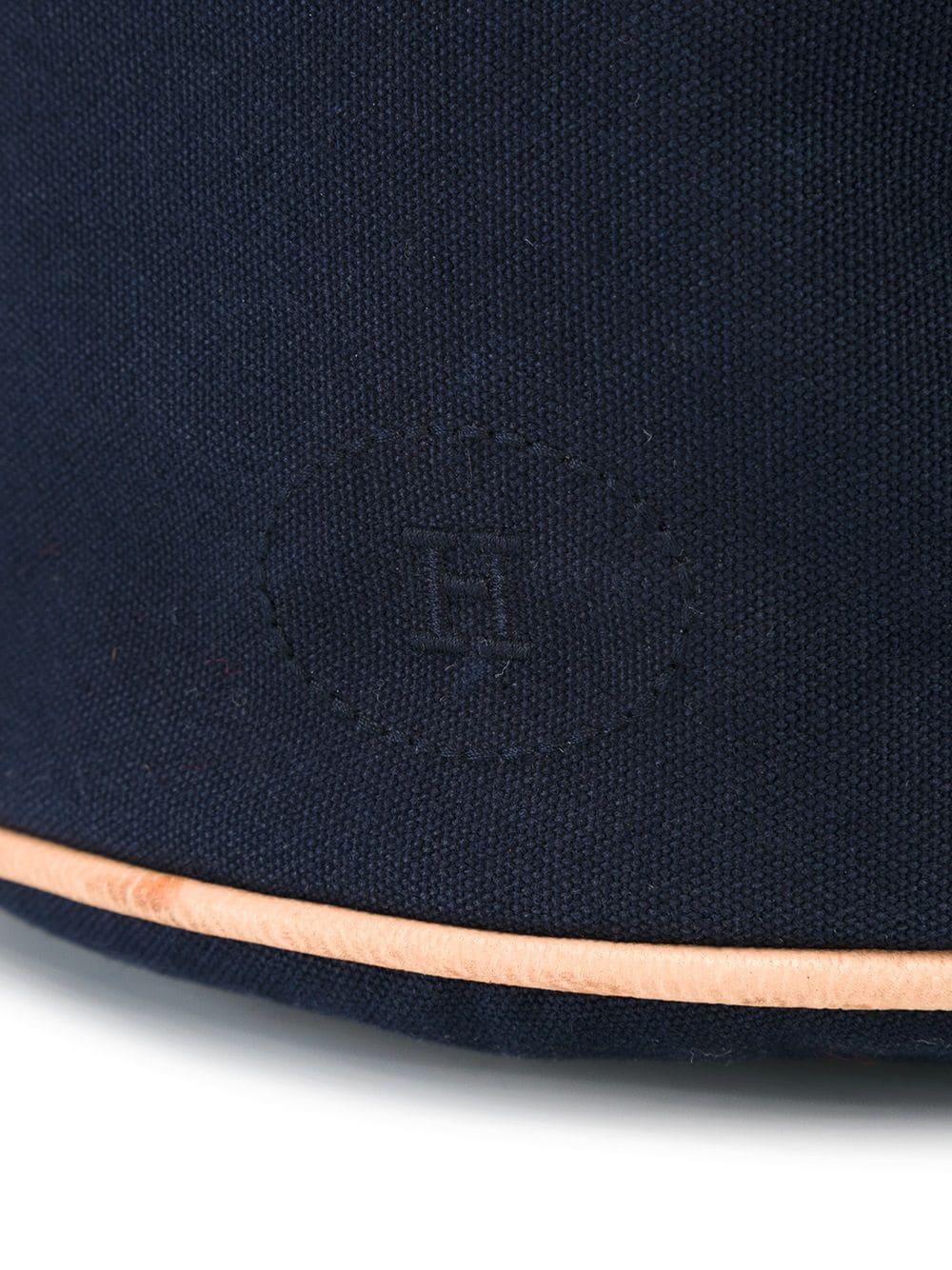 Navy Hermes Matelot cotton Tote Bag In Good Condition For Sale In Paris, FR