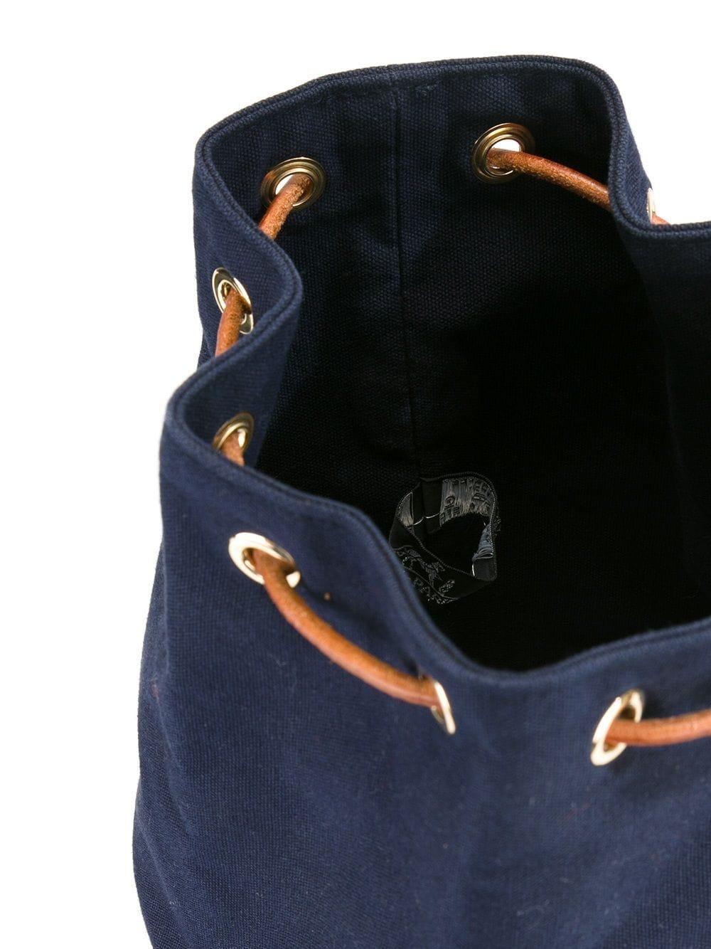 Women's or Men's Navy Hermes Matelot cotton Tote Bag