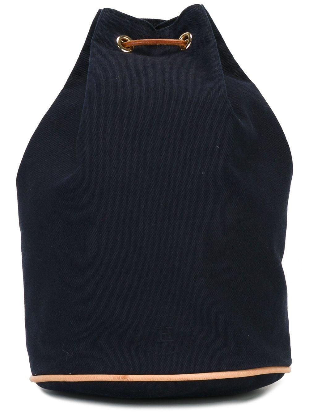 Navy Hermes Matelot cotton Tote Bag For Sale 2