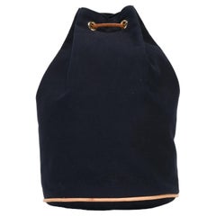 Navy Hermes Matelot cotton Tote Bag