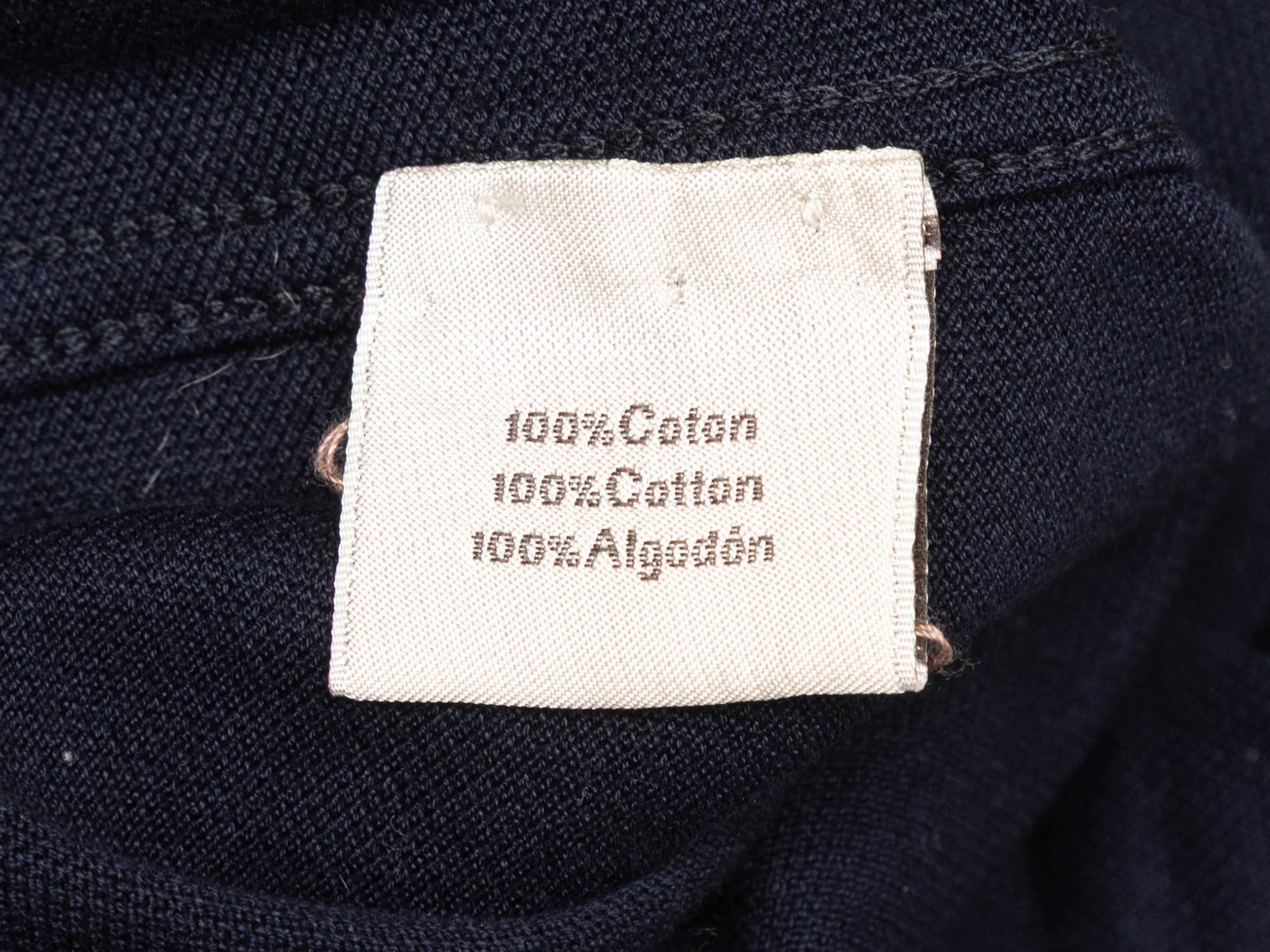 Navy Hermes Short Sleeve Pocket T-Shirt Size US S For Sale 1