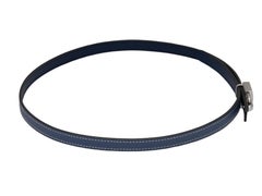 Cinturón de piel Hermes azul marino