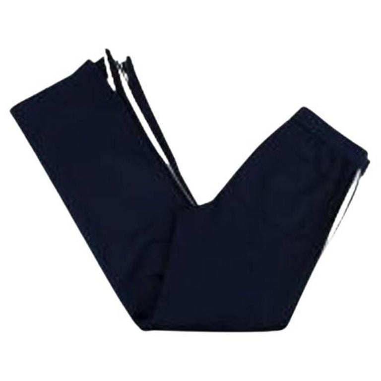 Navy Joggers with contrast side stripe For Sale at 1stDibs