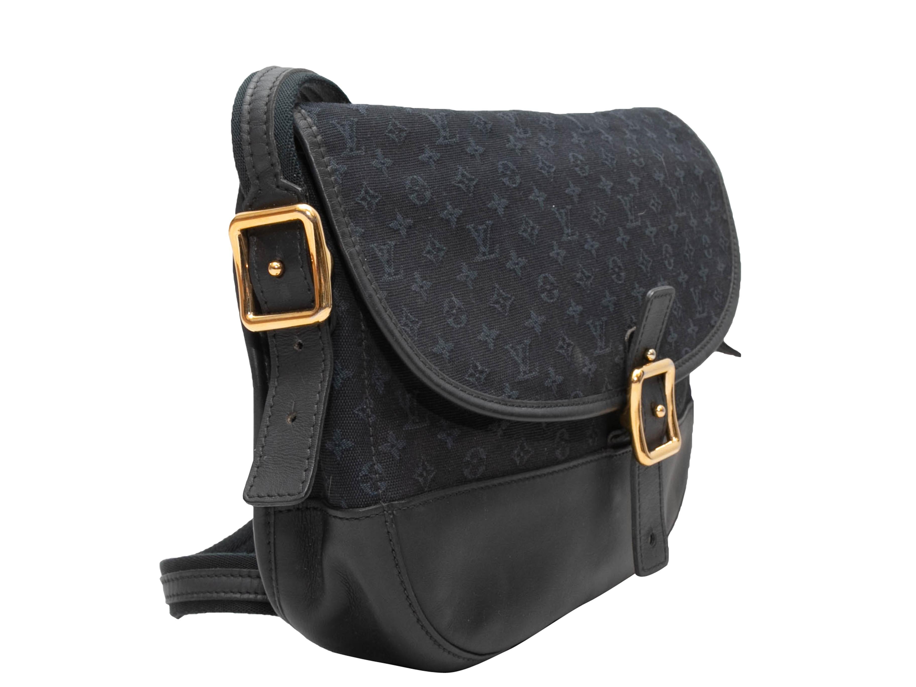 Navy Louis Vuitton Mini Lin Canvas & Leather Crossbody Bag 3
