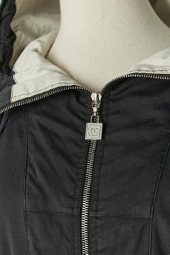 Navy parka with hood CHANEL