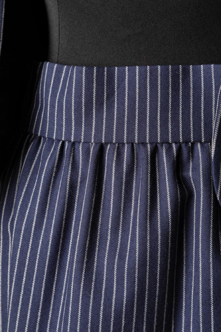 Navy pinstriped skirt-suit in wool Lanvin  For Sale 2