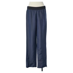 Navy rayon and silk sweatpant Chanel 