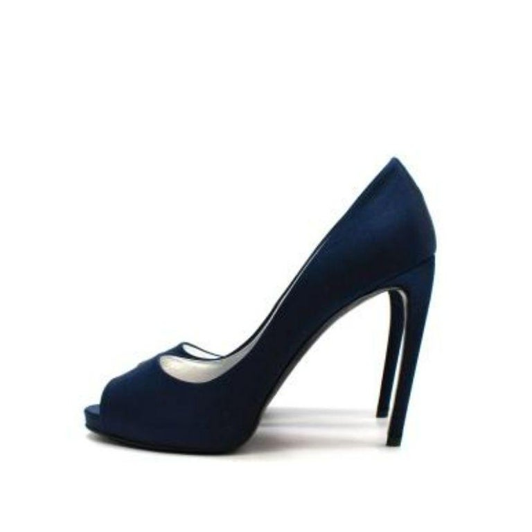 navy peep toe shoes