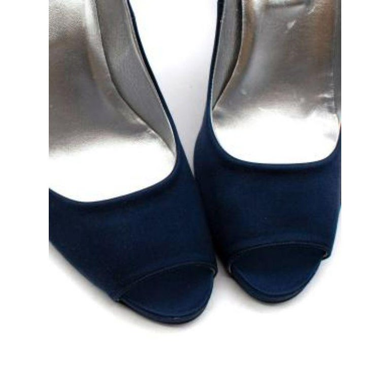 navy peep toe shoes