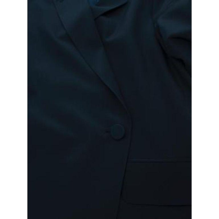 Navy Wrap Blazer Top