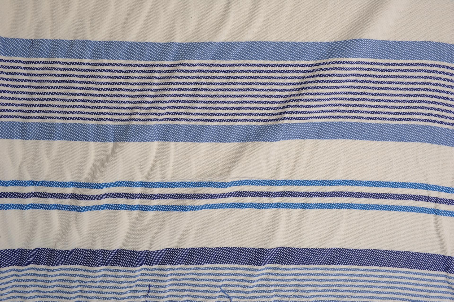 Navy Stripe Textile Fabric by Mulberry In Excellent Condition For Sale In Alessandria, Piemonte