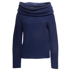 Navy The Row Oversized Cowl Neck Sweater Size US S