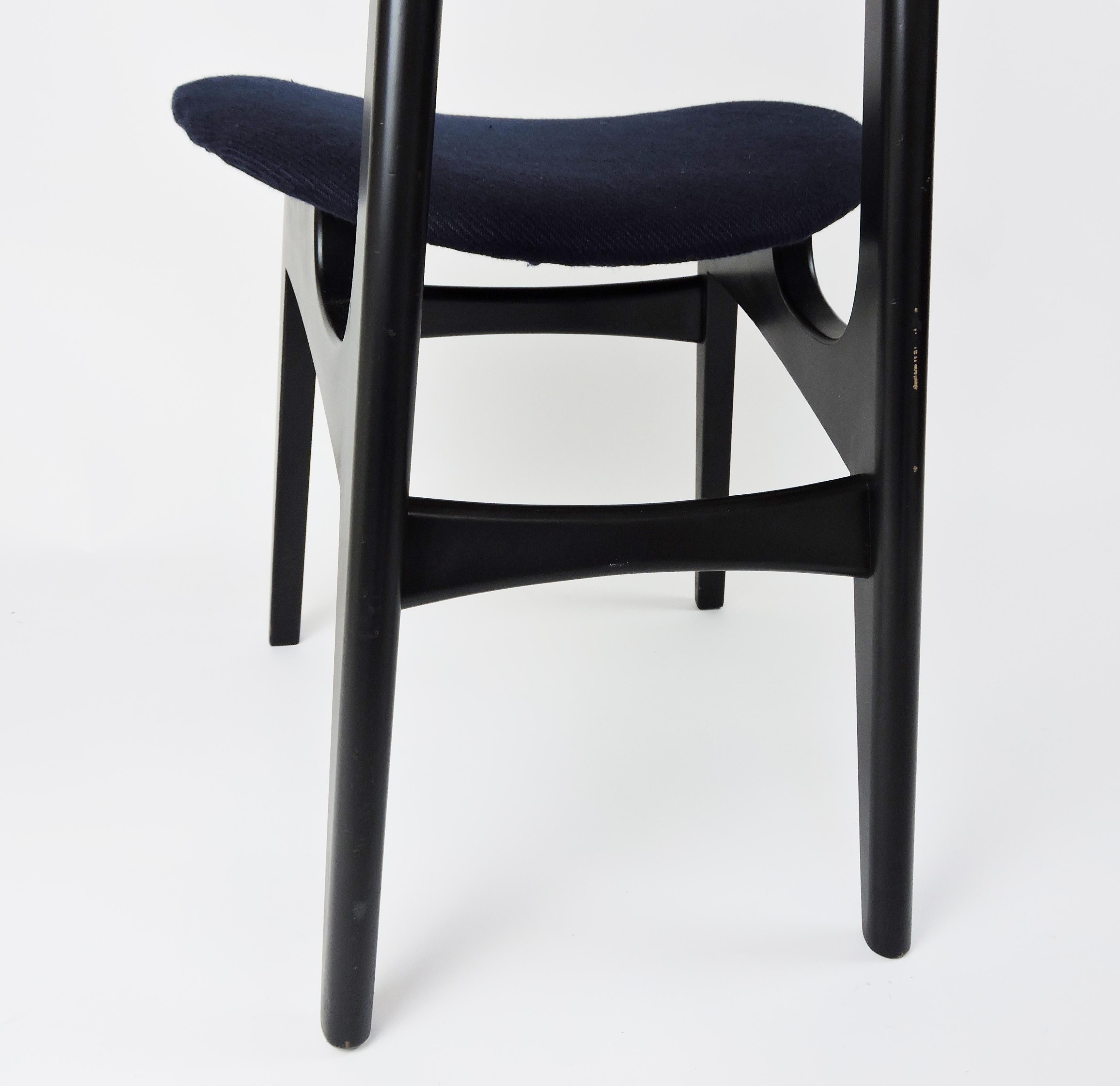 Navy Upholstered Librenza Dining Chairs from G-Plan, 1960s, Set of 6 For Sale 3