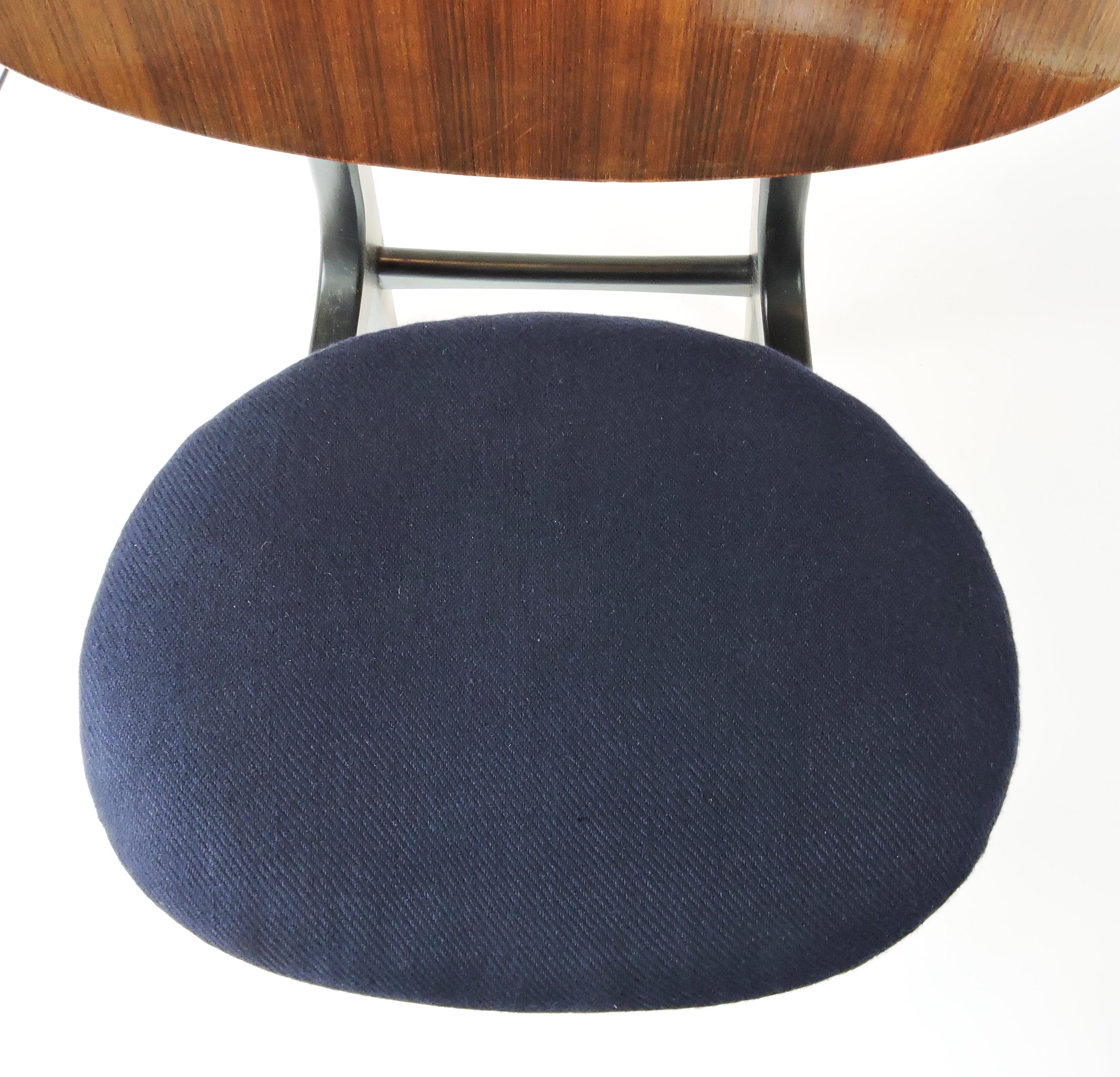 Navy Upholstered Librenza Dining Chairs from G-Plan, 1960s, Set of 6 In Good Condition For Sale In Chesham, GB