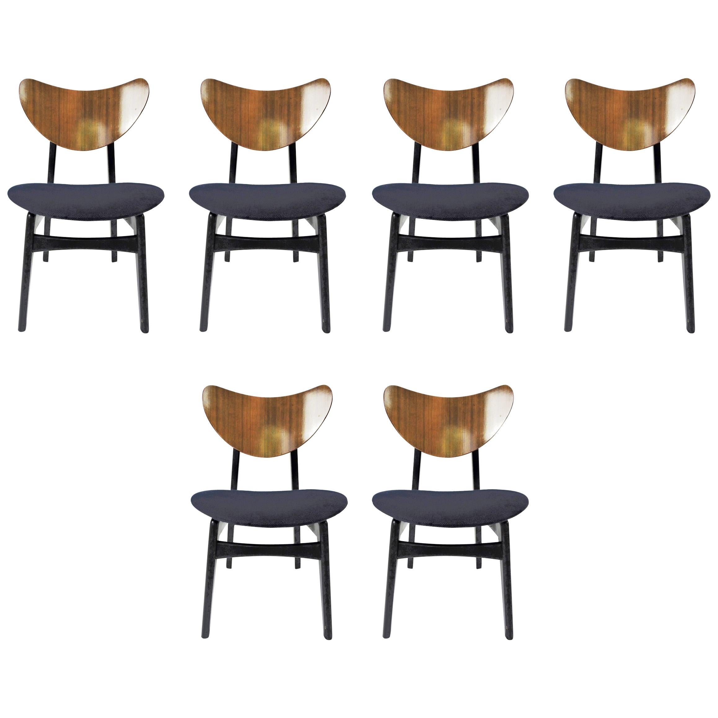 Navy Upholstered Librenza Dining Chairs from G-Plan, 1960s, Set of 6 For Sale