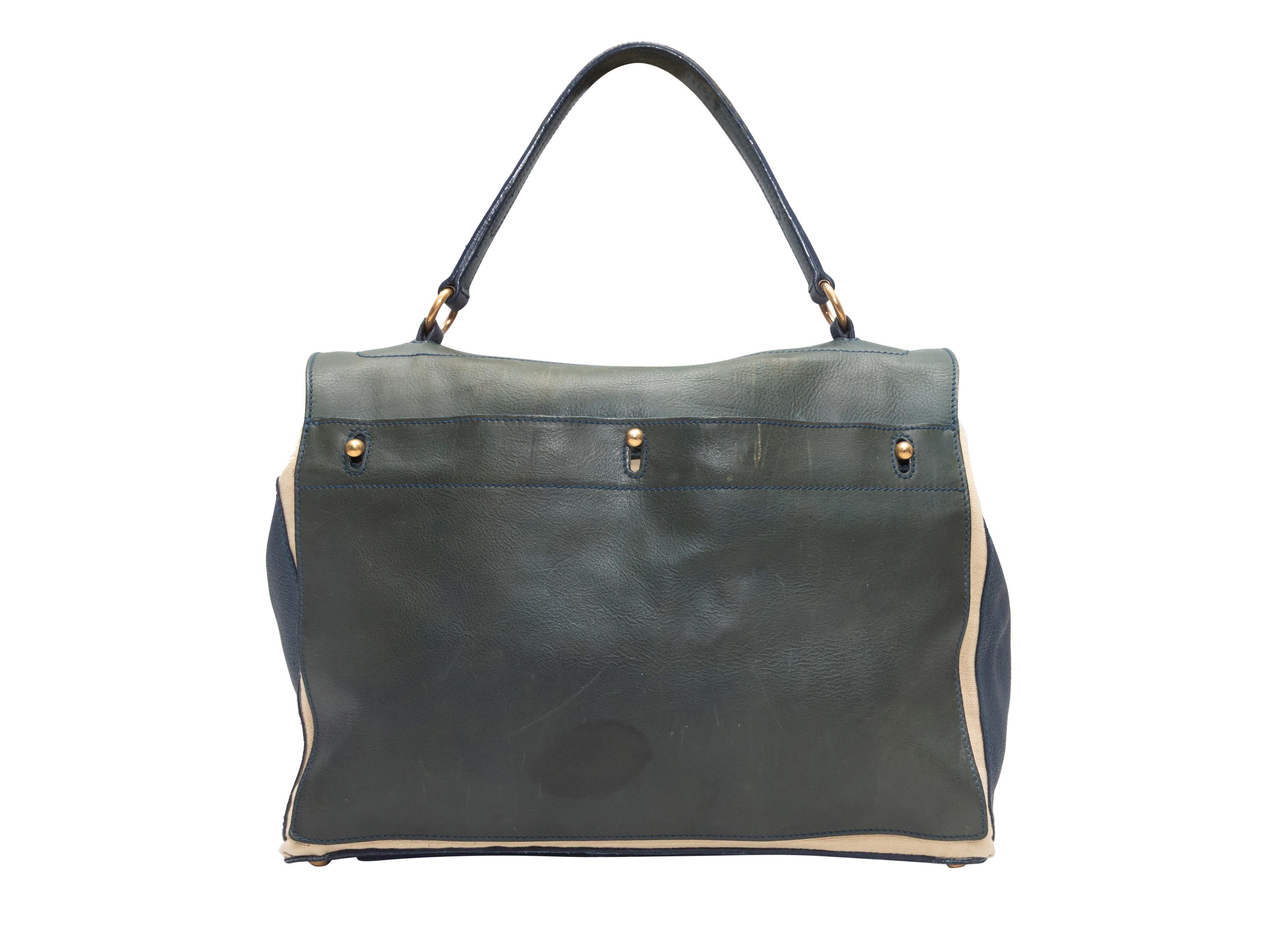 Grigio Yves Saint Laurent Muse Two Satchel blu in vendita