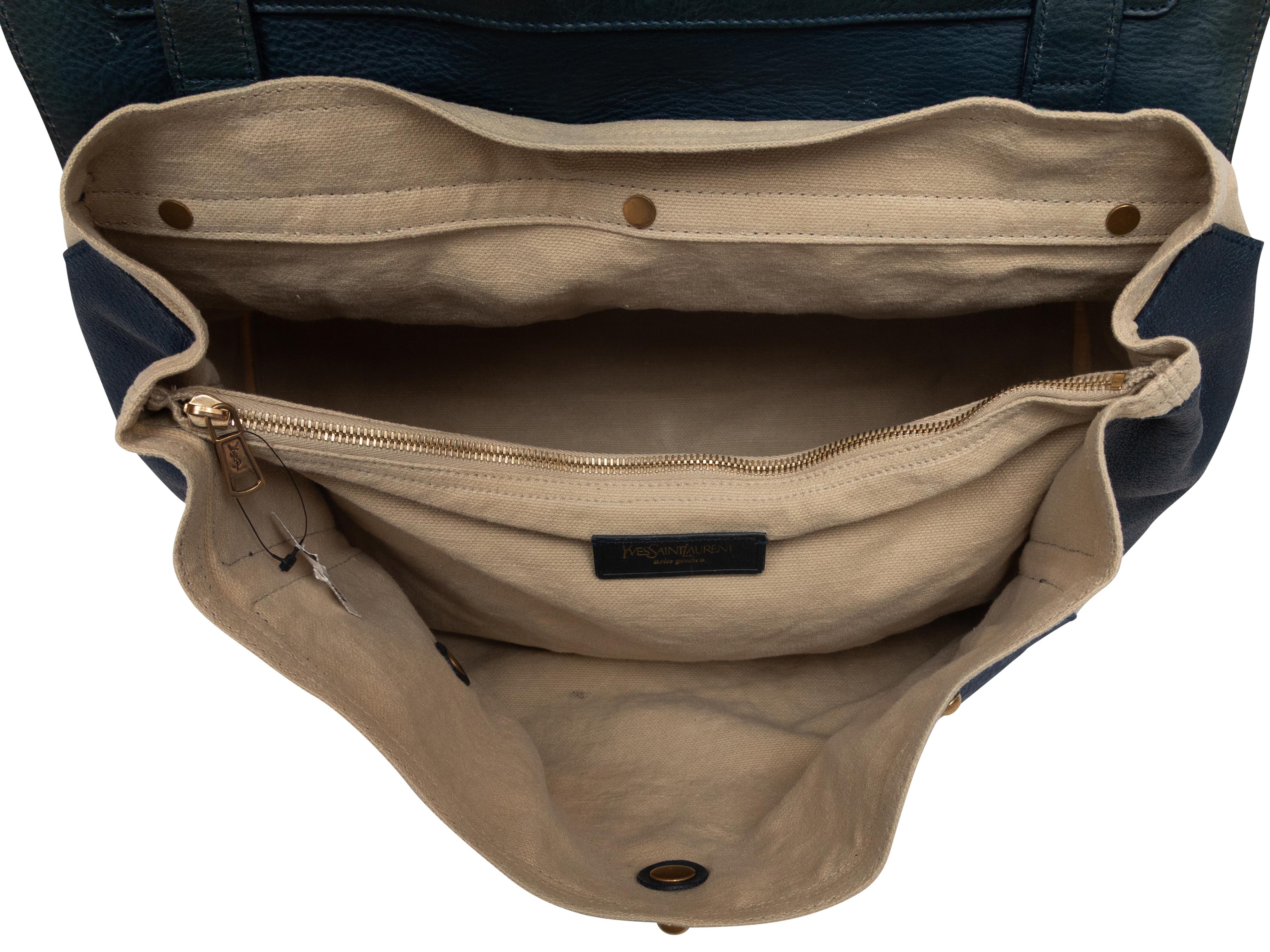 Yves Saint Laurent Muse Two Satchel blu In condizioni buone in vendita a New York, NY