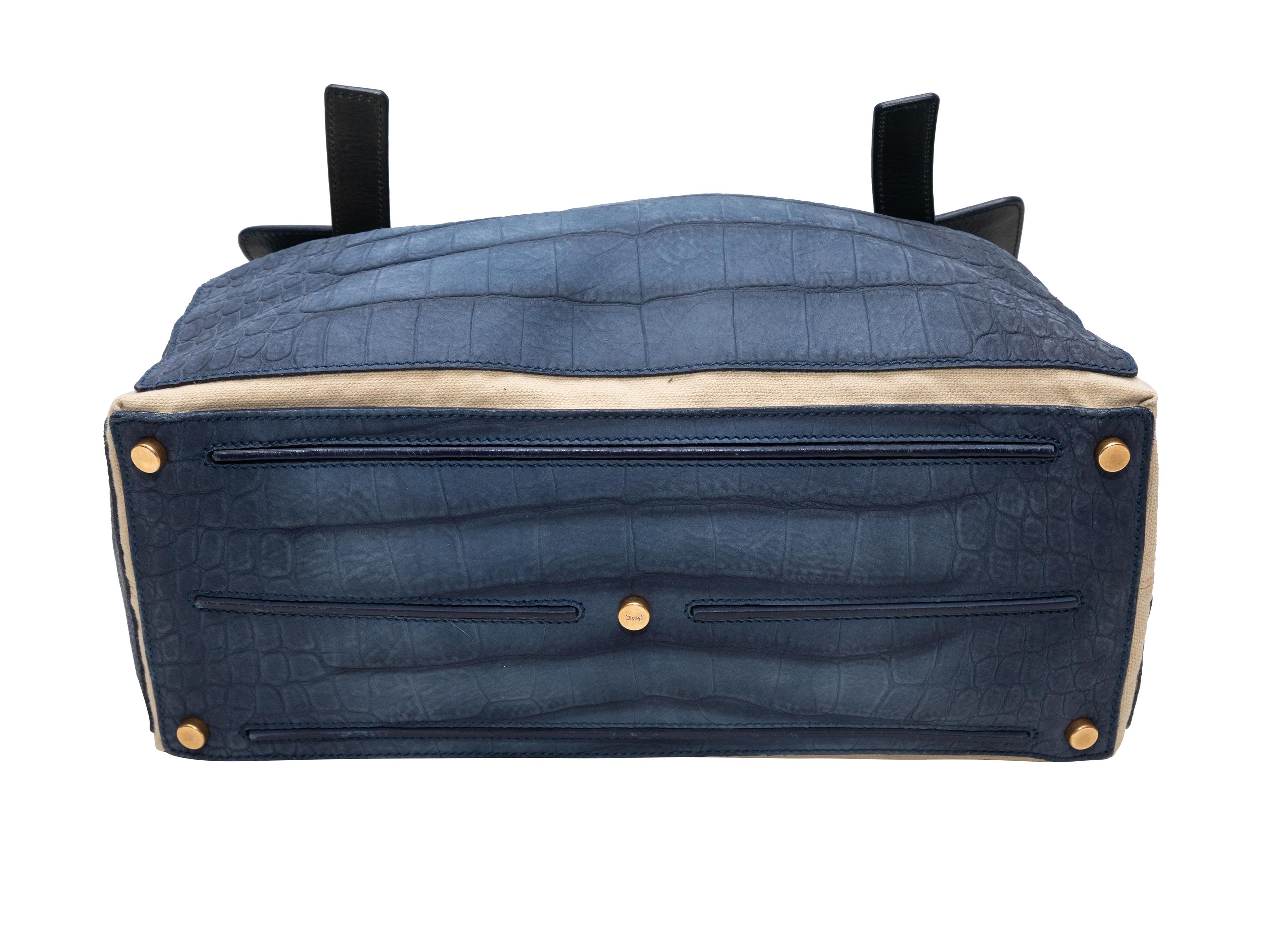 Donna Yves Saint Laurent Muse Two Satchel blu in vendita