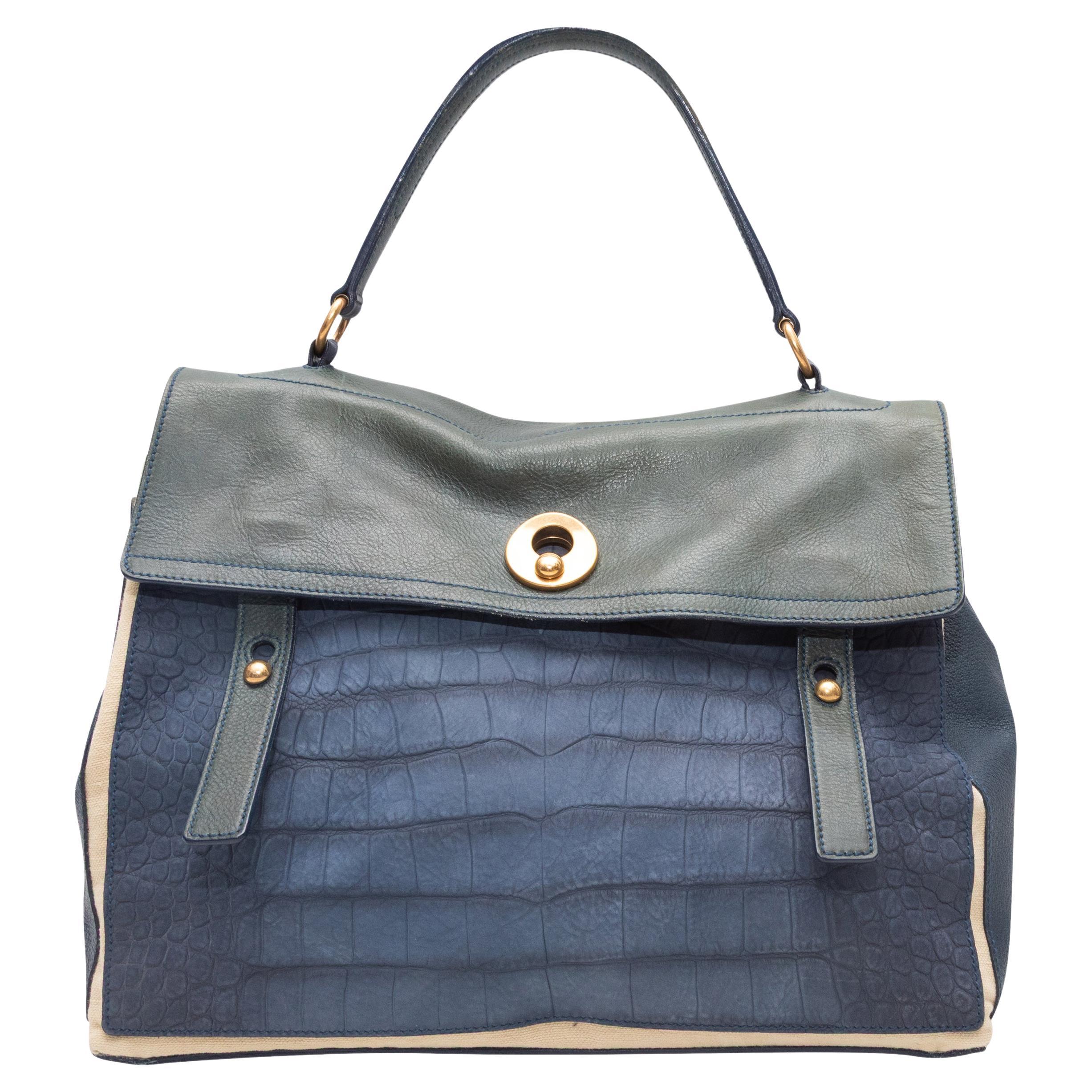 Yves Saint Laurent Muse Two Satchel blu