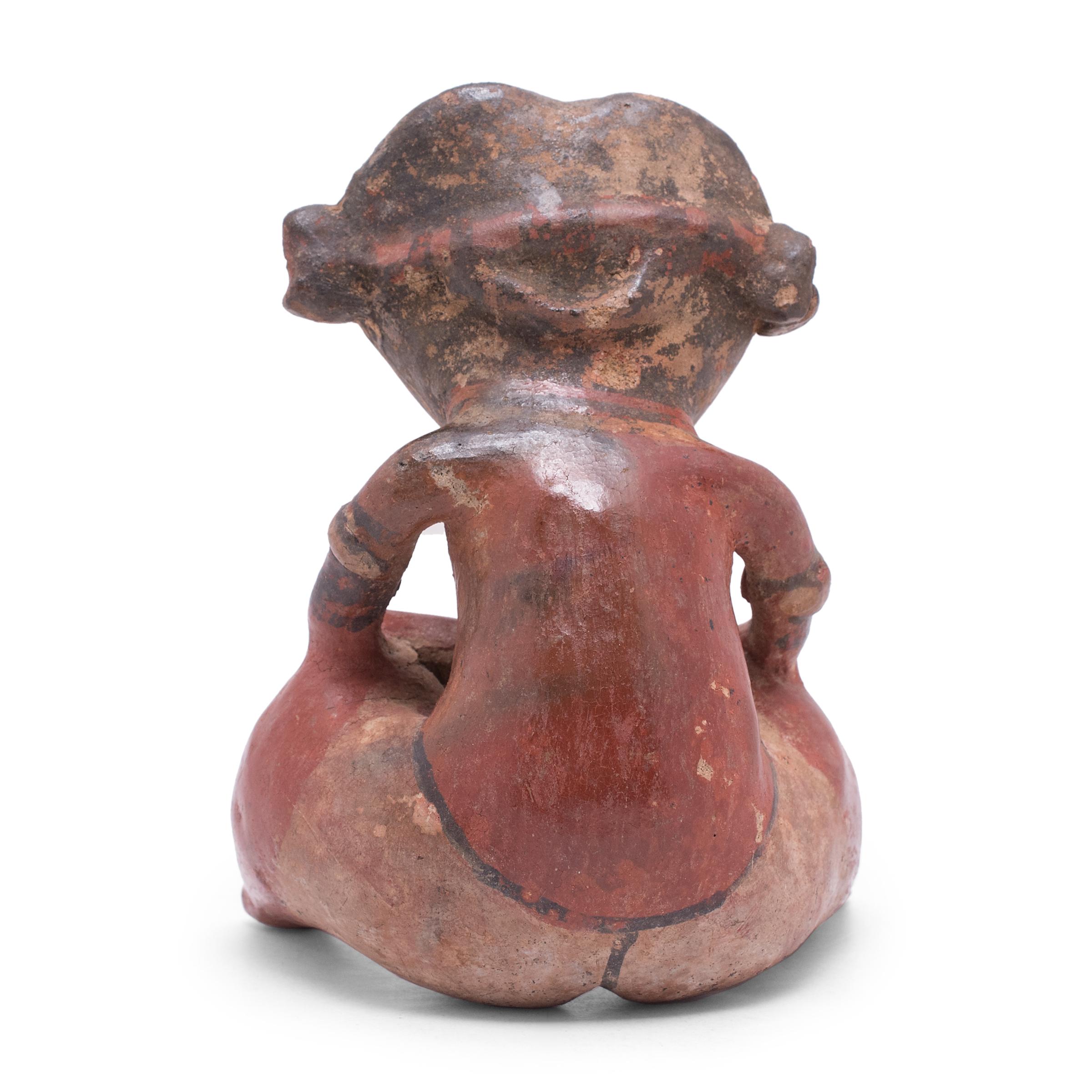 Pre-Columbian Nayarit Chinesco-Style Seated Figure For Sale