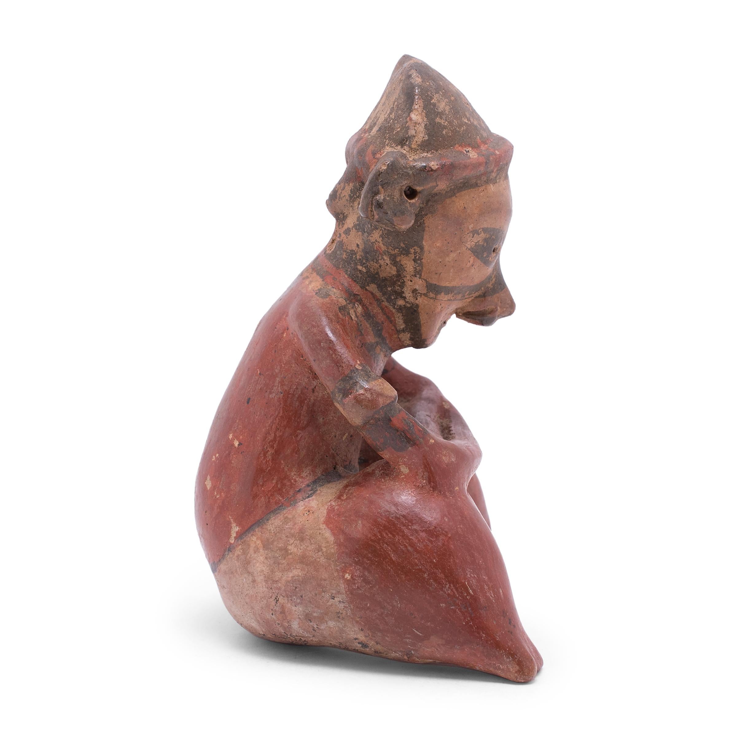 Mexican Nayarit Chinesco-Style Seated Figure For Sale