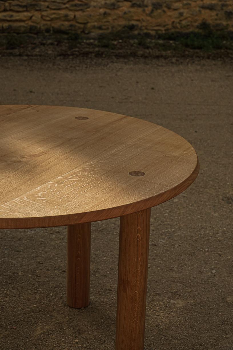 Modern Nayati Round Dining Table by La Lune For Sale