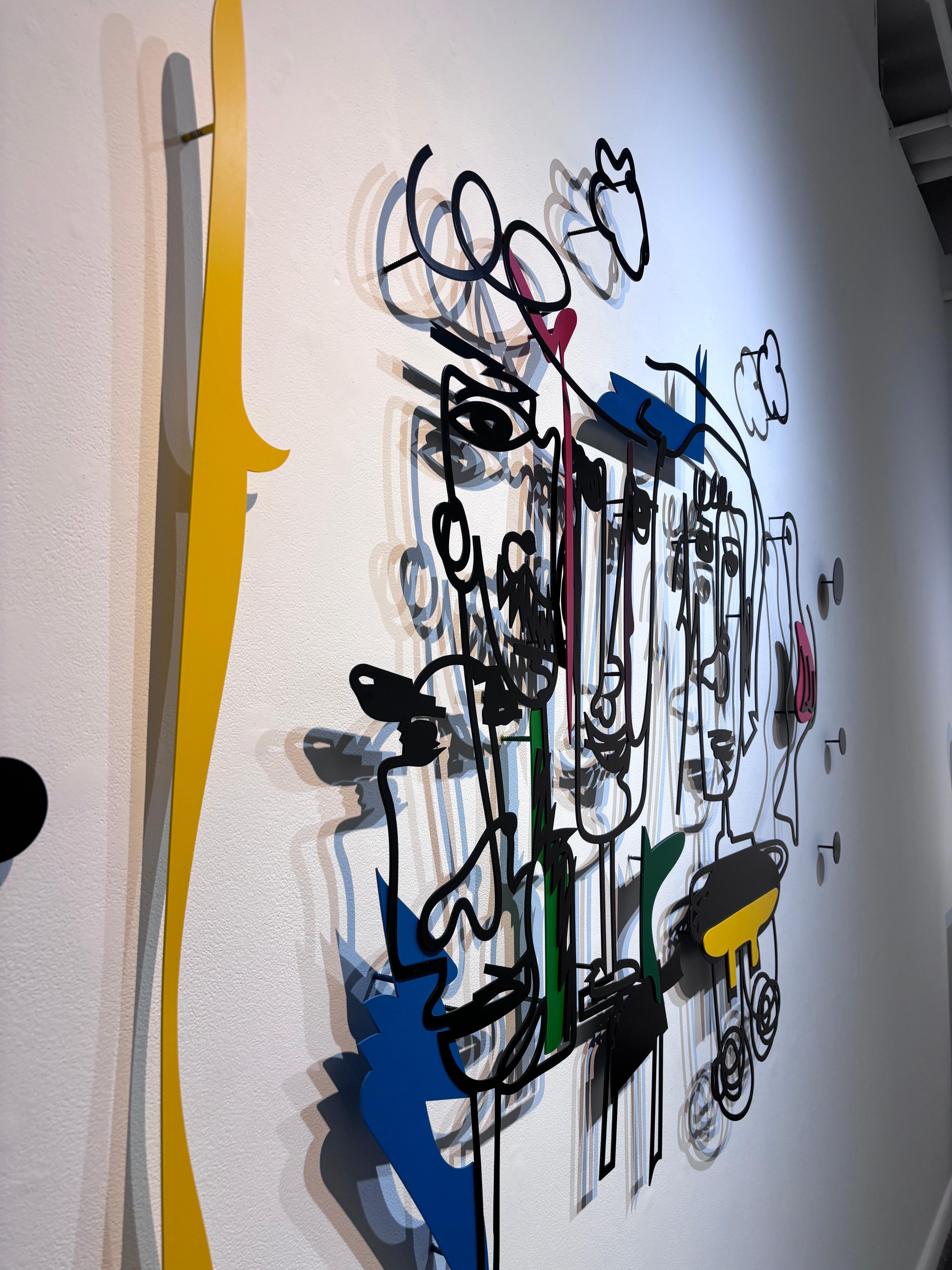 3 Guys - Abstract Expressionist Sculpture by Nayla Kai Saroufim