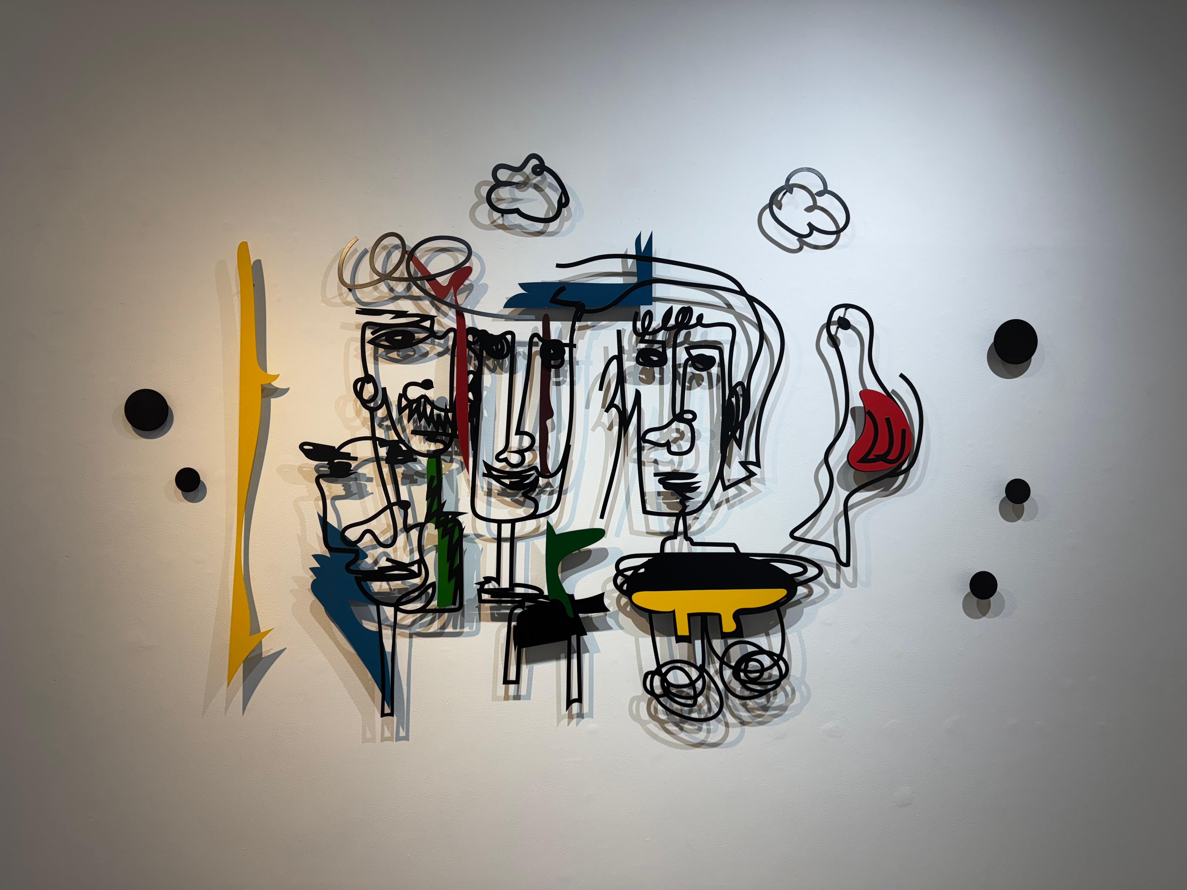 Nayla Kai Saroufim Abstract Sculpture - 3 Guys