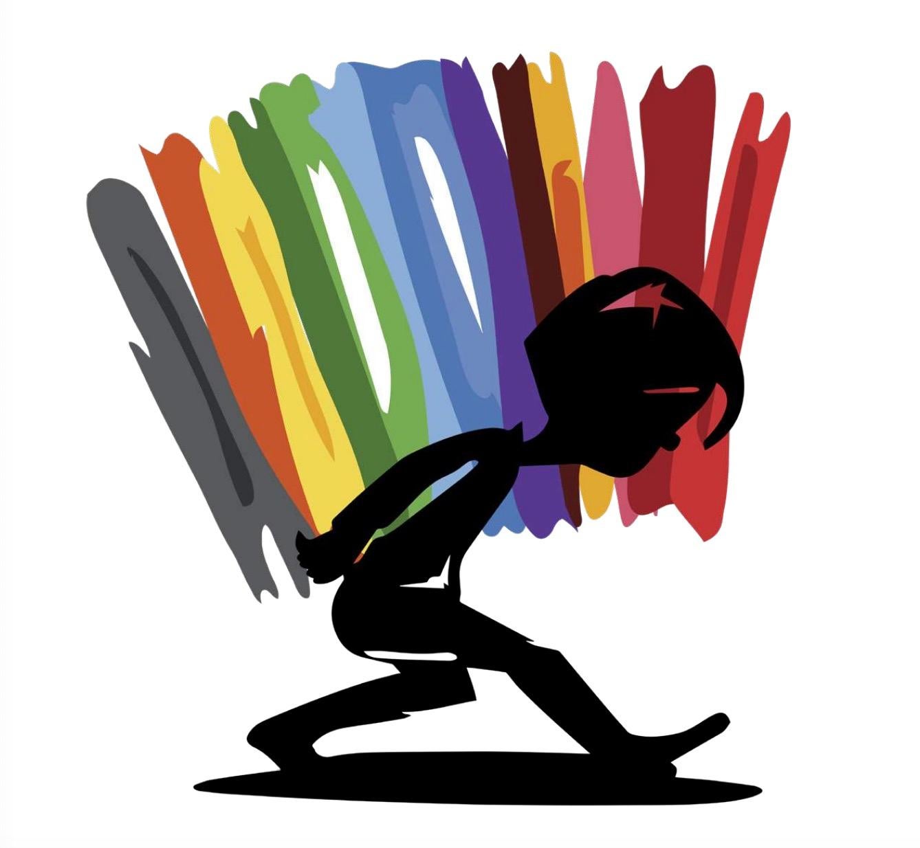 Nayla Kai Saroufim Abstract Sculpture - Chasing The Rainbow