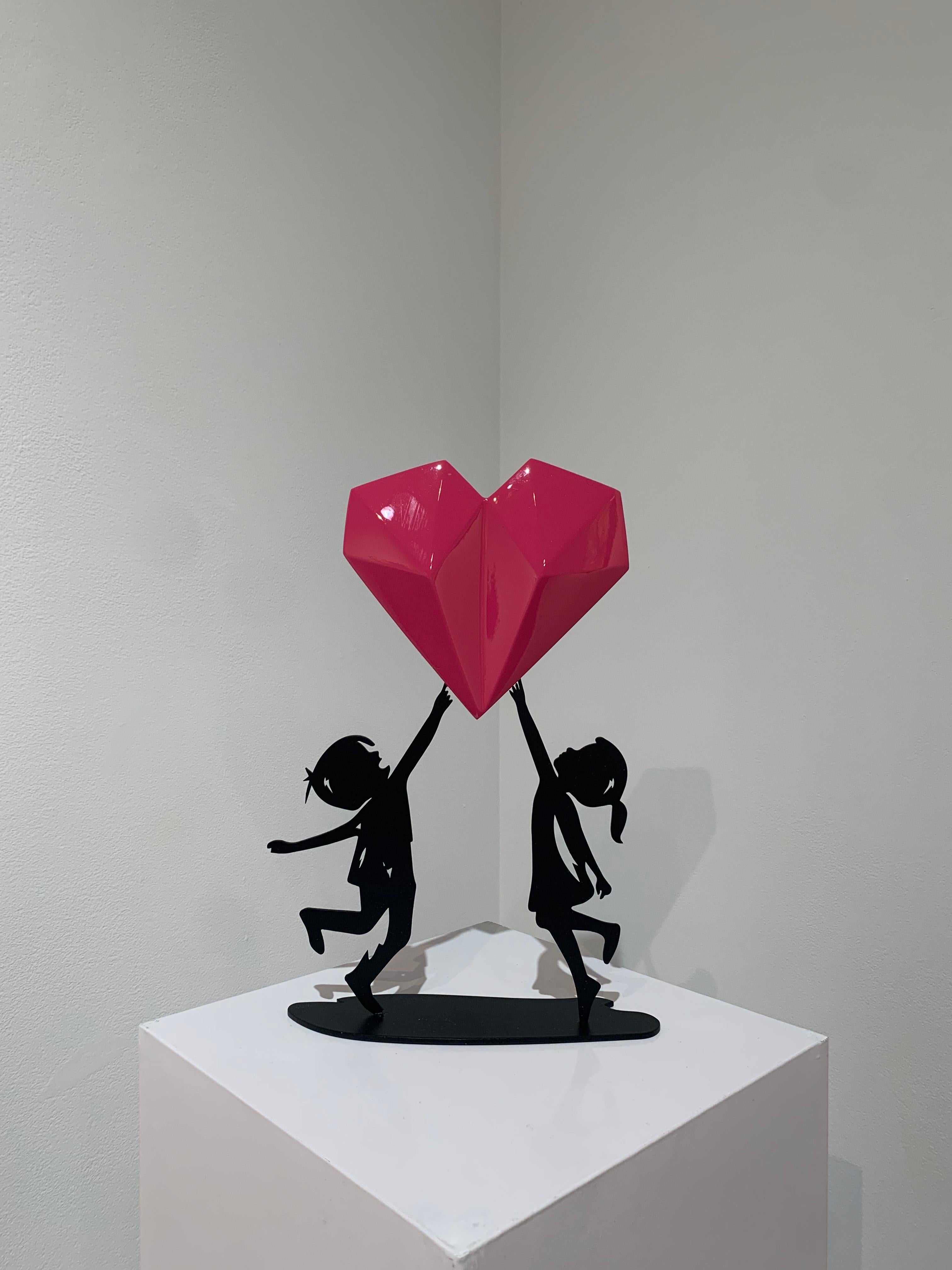 Diamond Heart - Sculpture by Nayla Kai Saroufim