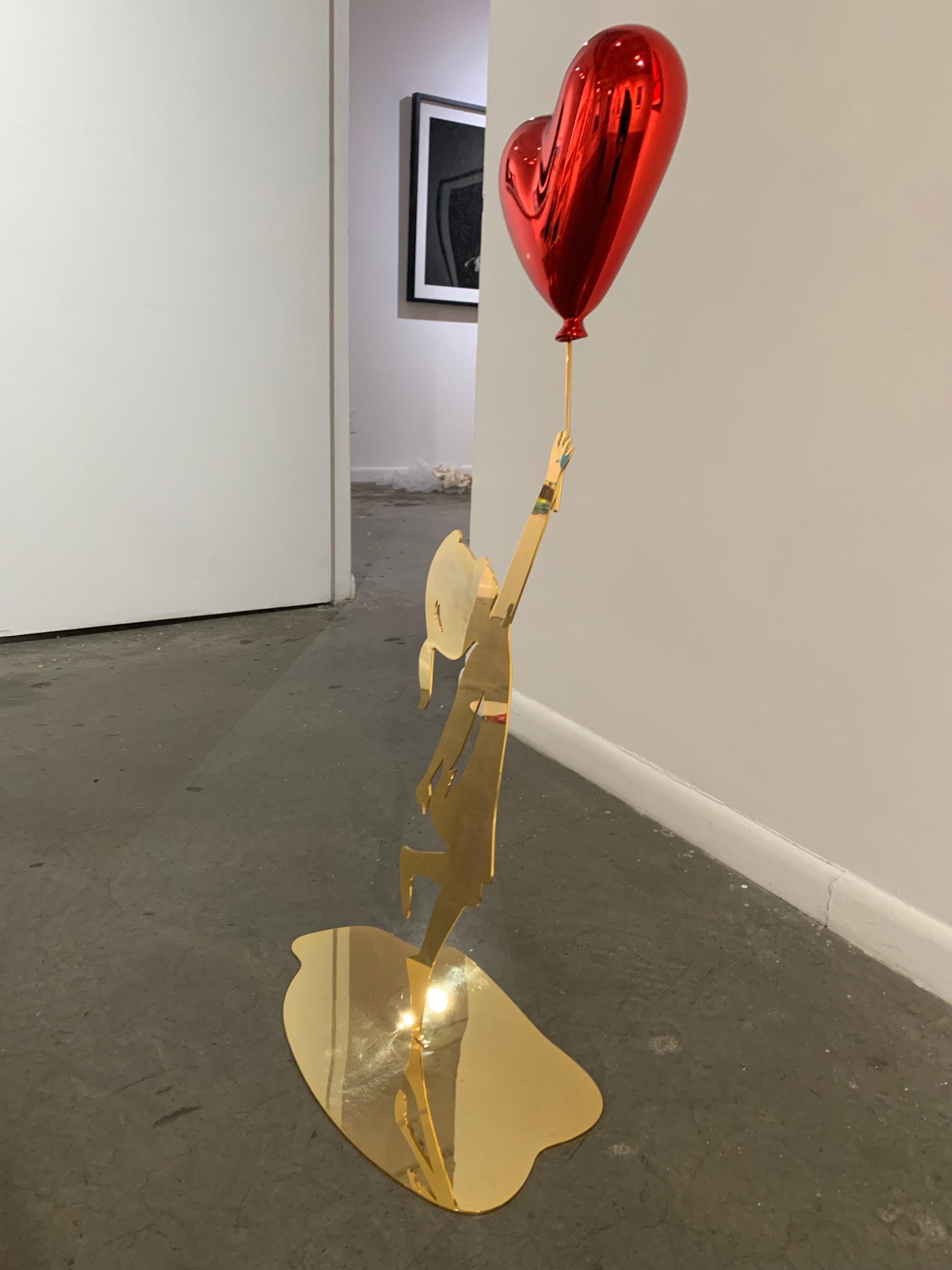 Esperanza Grande - Abstract Sculpture Beige de Nayla Kai Saroufim